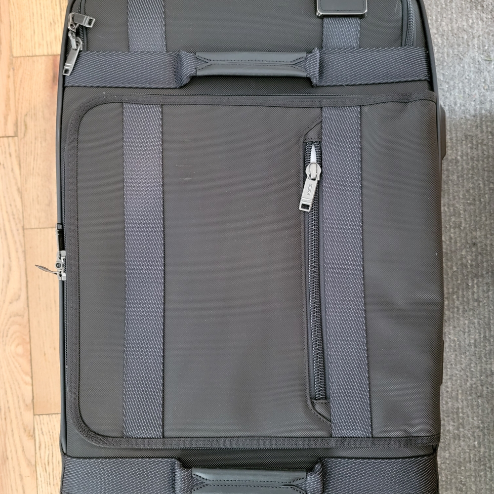Tumi Black Travel Suitcase